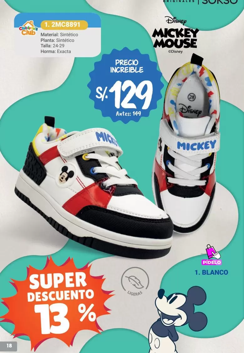 Mickey Mouse - ZAPATILLAS