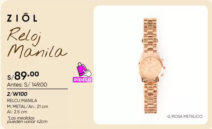 Reloj Manila 2/W100