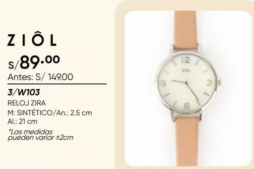 Reloj Zira 3/W103