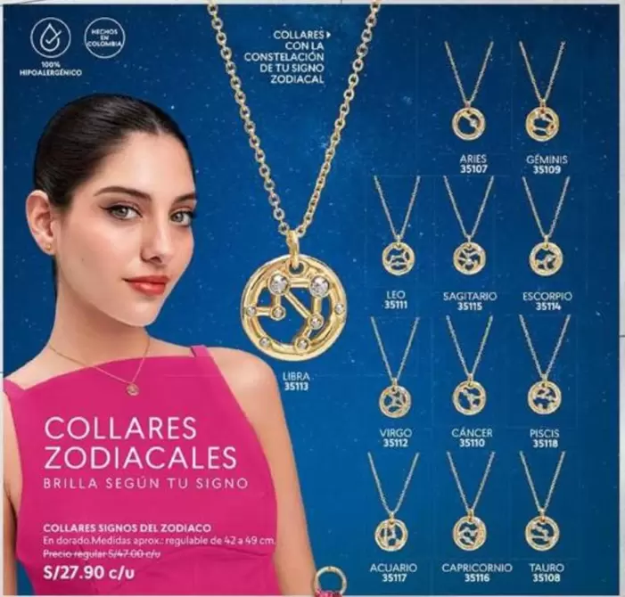 Dorado - COLLARES ZODIACALES