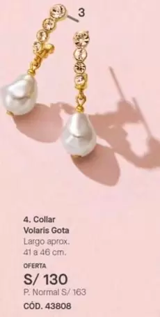 Collar Volaris Gota CÓD. 43808
