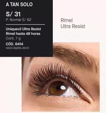 Solo - Uniquecil Ultra Resist Rimel hasta 48 horas CÓD. 6414