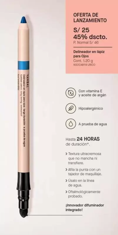 Yanbal - Delineador en lápiz para Ojos