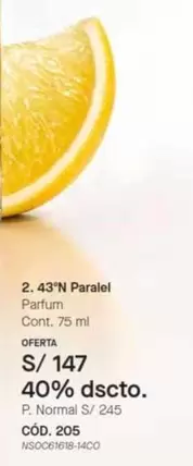 2. 43°N Parallel Parfum