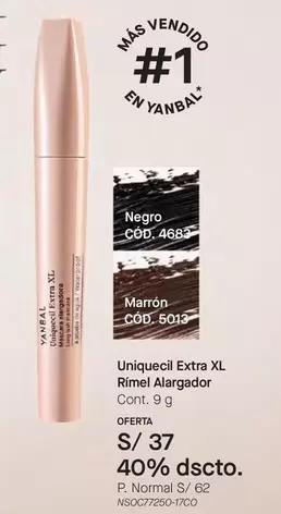 Yanbal - Uniquecil Extra XL Rimel Alargador