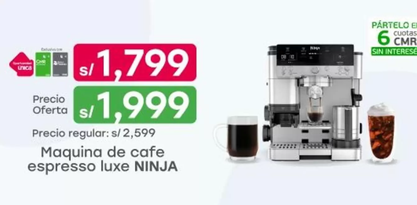 Maquina de cafe espresso luxe