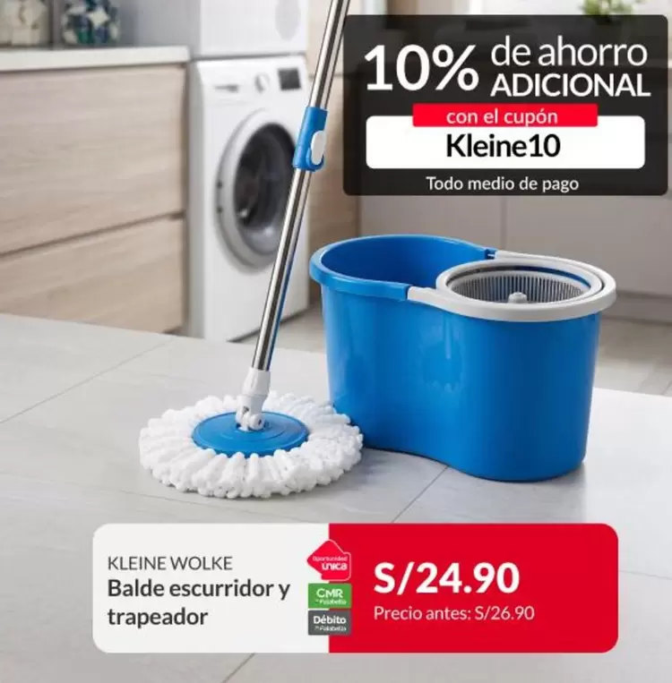 kleine - Balde escurridor y trapeador
