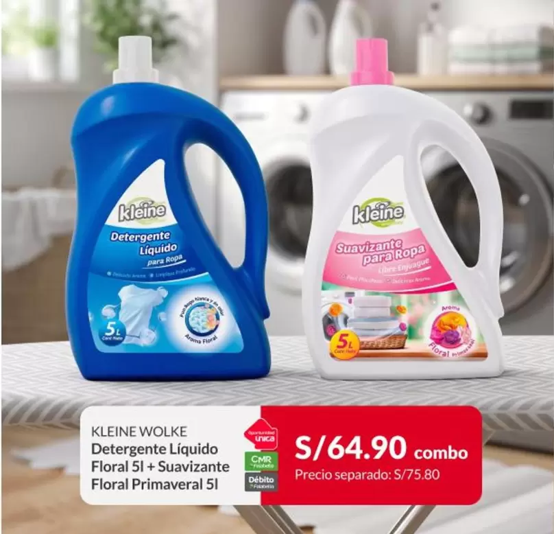 kleine - Detergente Liquido Floral 5l + Suavizante Floral Primavera 5l