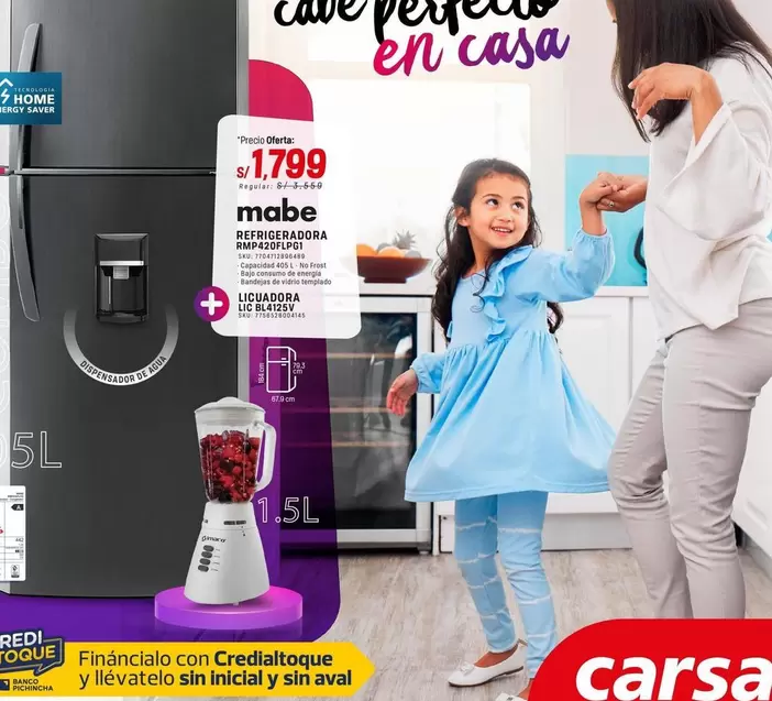 Mabe - REFRIGERADORA
