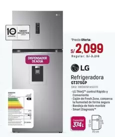 Lg - Refrigeradora GT37SGP