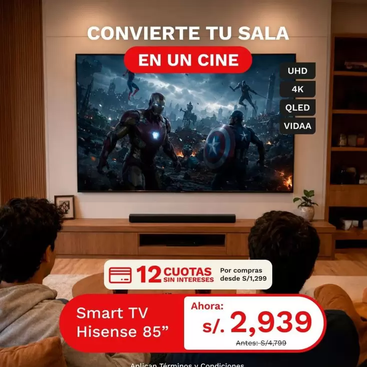 Hisense - Smart TV 85"