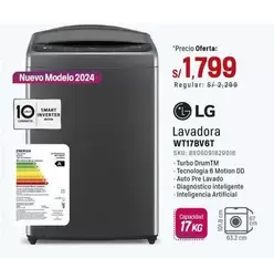 Lg - Lavadora WT17BV6T