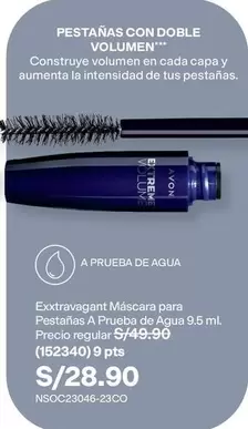 Avon - Exxtravagant Máscara para Pestañas A Prueba de Agua 9.5 ml. (152340)