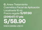Anew -  Tratamiento Cosmético Facial de Aplicación Localizada 15 ml. (201547)