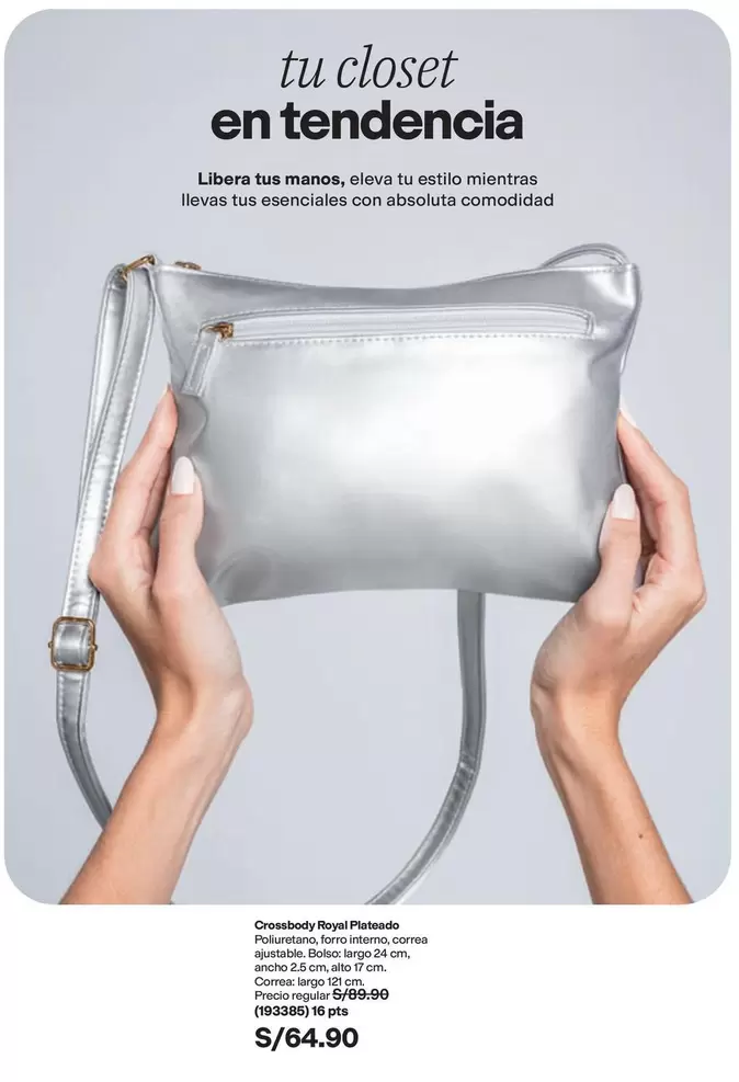 Royal - Crossbody  Platinada