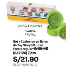 Toy Story - Set x 3 Jabones en Barra