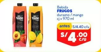Frugos - Bebida durazno / mango