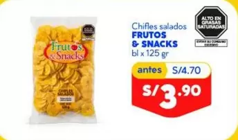 Chifles salados FRUTOS & SNACKS
