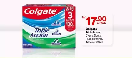 Colgate - Triple Acción Crema Dental