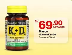 Natural - Vitamina K2 + D3