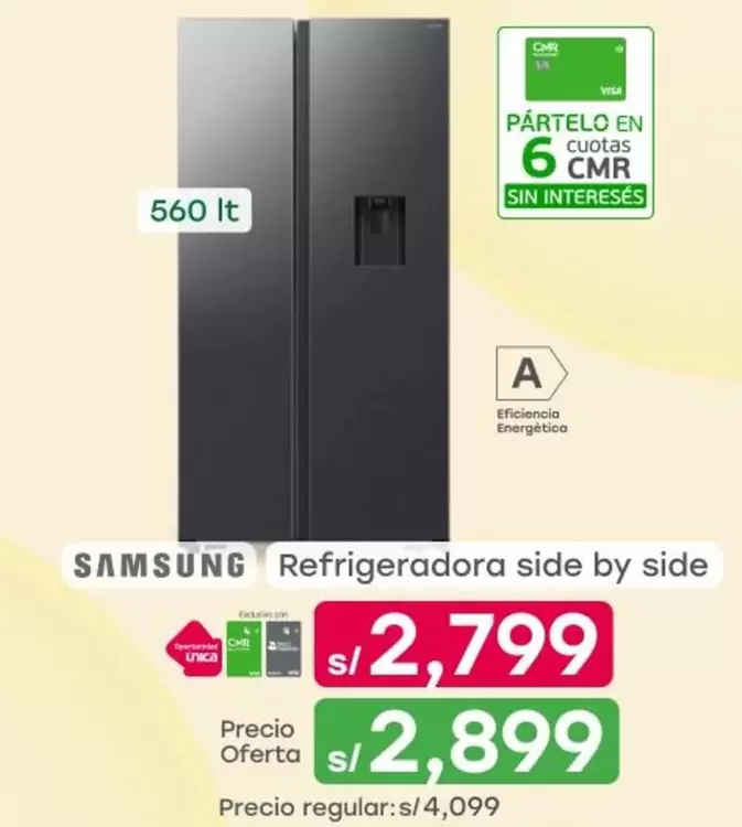 Samsung - Refrigeradora side by side