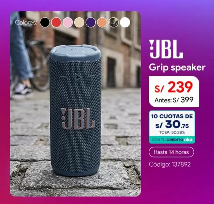 JBL - Grip speaker
