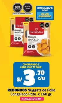 Redondos - Nuggets de Pollo Congelado