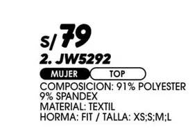 JW5292 TOP