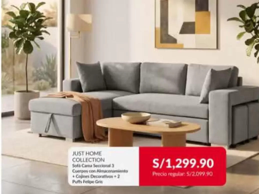 Sofa Cama Seccional 3 Cuerpos