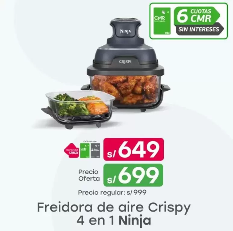 Freidora de aire Crispy 4 en 1
