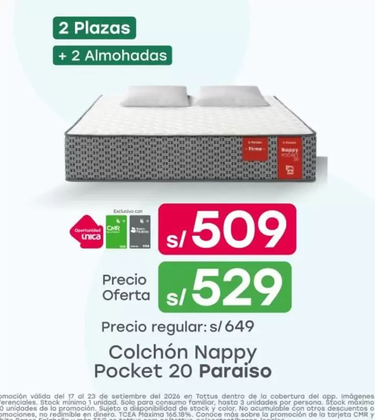 Paraiso - Colchón Pocket 20
