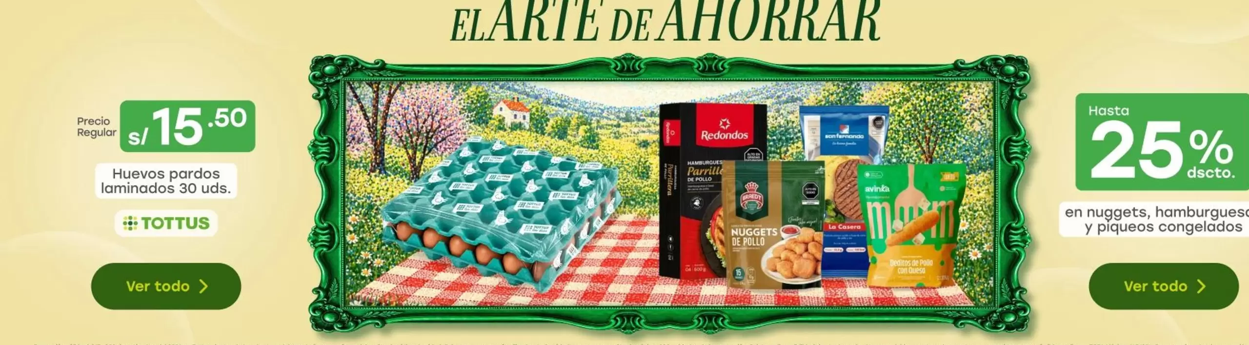 Tottus - Nuggets, Hamburguesas o Pescado Congelado