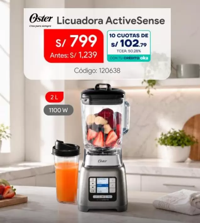 Oster - Licuadora ActiveSense