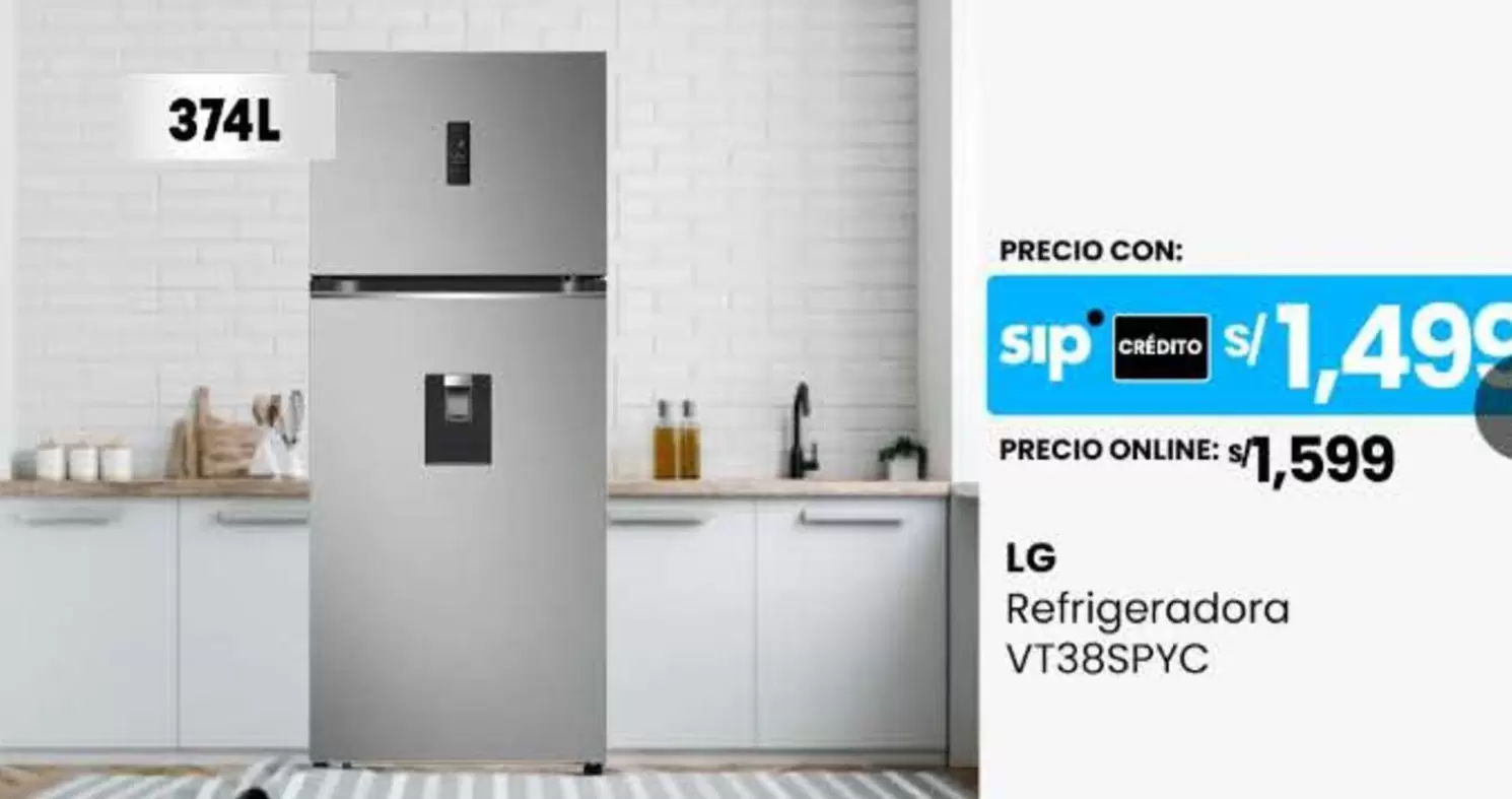 Lg - Refrigeradora VT38SPYC
