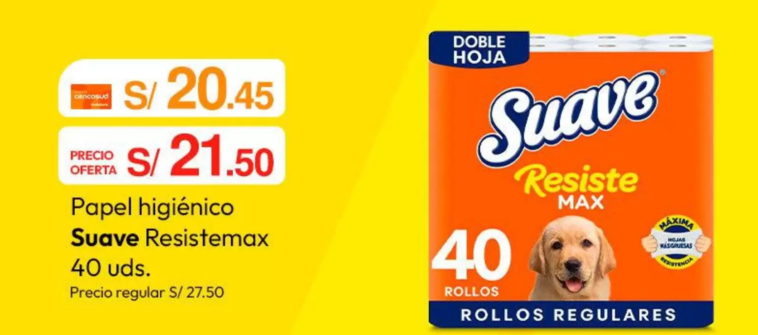 Suave - Papel higi
uevo  Resistmax