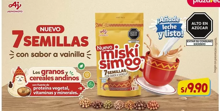 Ajinomoto - 7 Semillas con sabor a vainilla