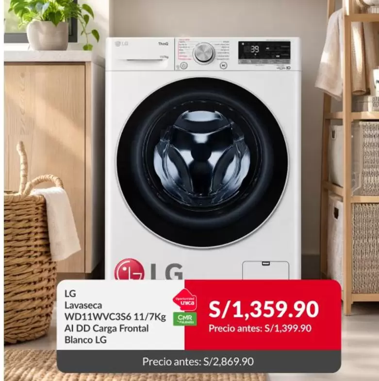 Lg - Lavaseca WD11WVC3S6 11/7kg