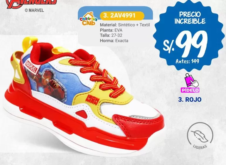 Marvel - Zapatillas 3. ZAV4091