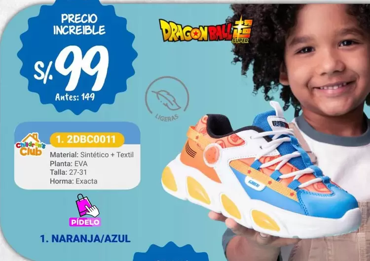Dragon Ball - Zapatillas 1. 200DC0011