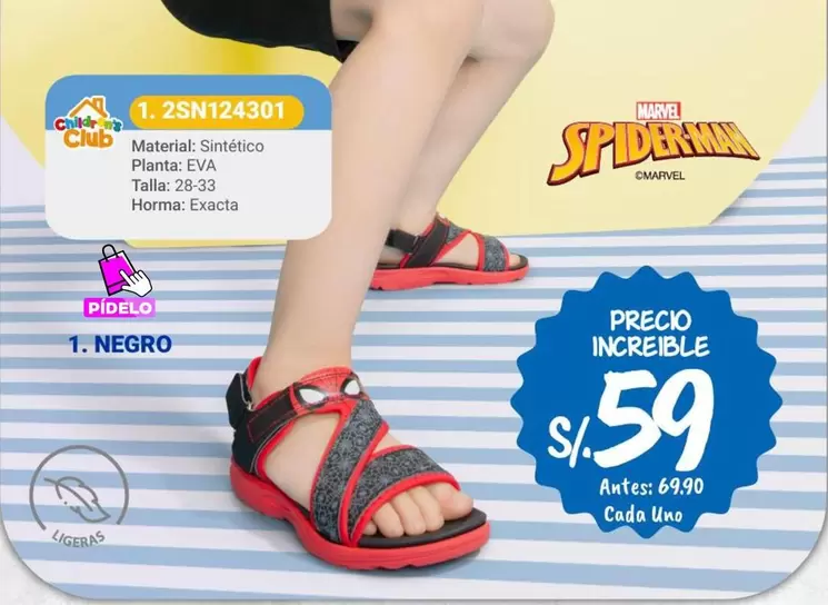Spiderman - Sandalias 1. 2SN124301