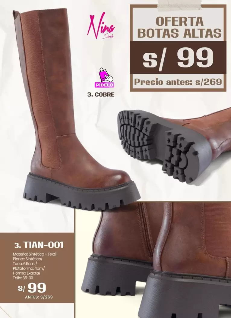 BOTAS ALTAS 3. TIAN-001