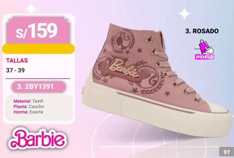 Barbie - Zapatillas 3. 2BY1391