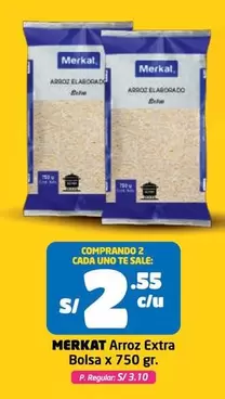 Merkat - Arroz Extra Bolsa