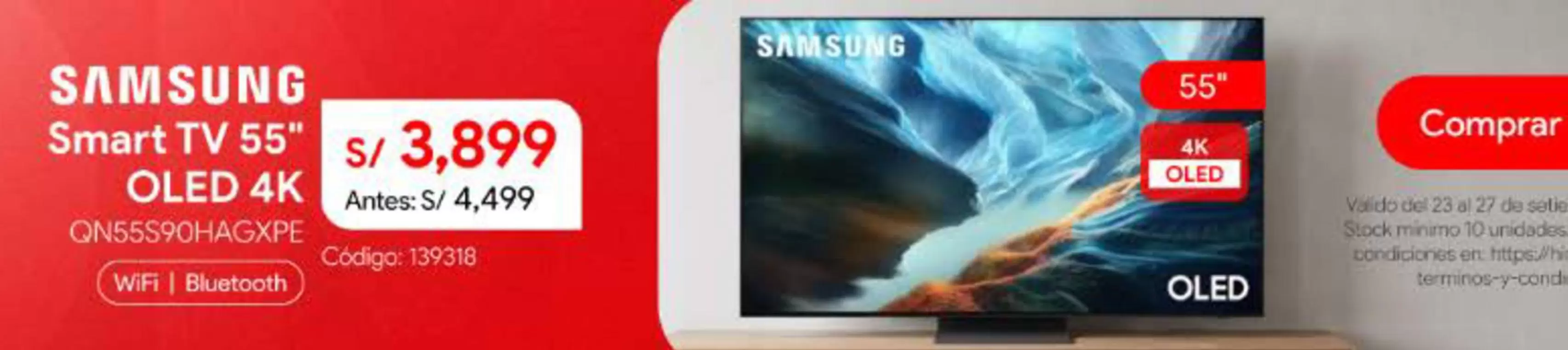 Samsung - Smart TV 55" OLED 4K
