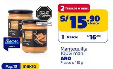 Aro - Manteca 100% maní