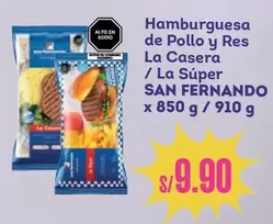 San Fernando - Hamburguesa de Pollo y Res