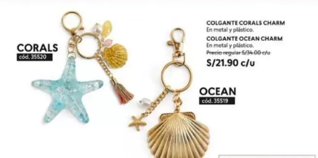 Ocean - COLGANTE CORALS CHARM (cod. 35520) / COLGANTE OCEAN CHARM (cod. 35519)