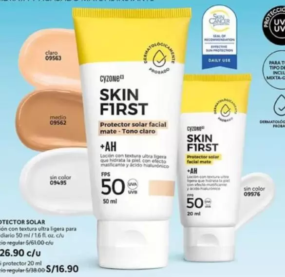 Effective - SKIN FIRST PROTECTOR SOLAR facial mate - Tono claro