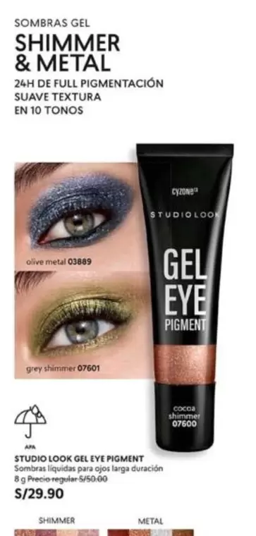 Suave - GEL EYE PIGMENT SHIMMER & METAL