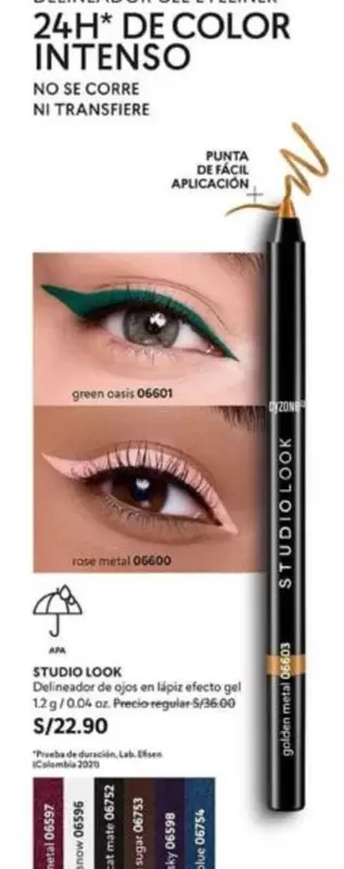 Studio - STUDIO LOOK Delineador de ojos en lápiz efecto gel